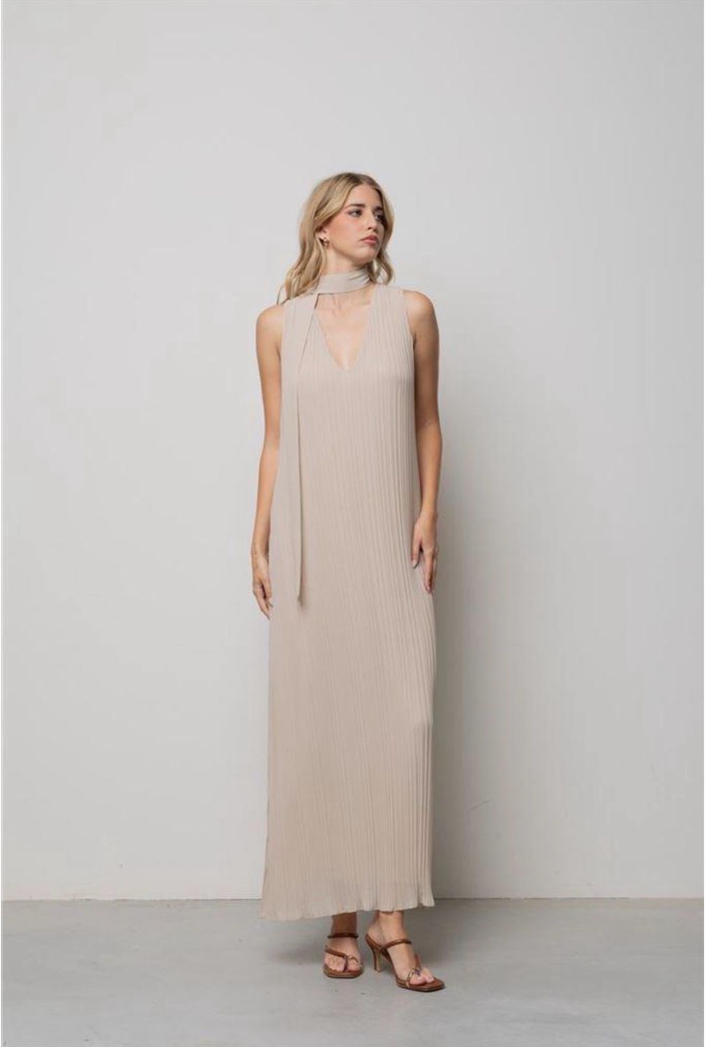 Abito plissettato lungo Kaos