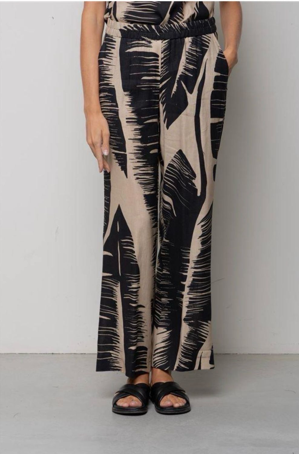 Pantalone viscosa e lino Icona