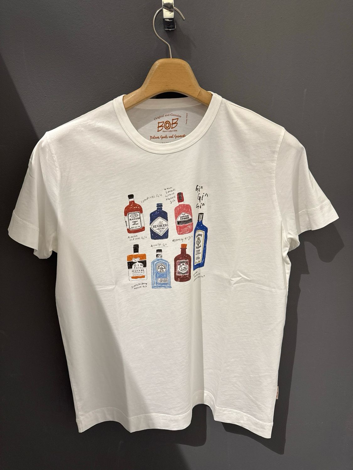 T-shirt BOB bottiglie gin