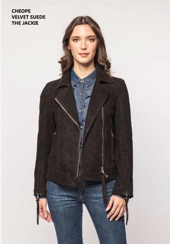 Chiodo in suede The Jackie