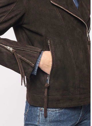Chiodo in suede The Jackie