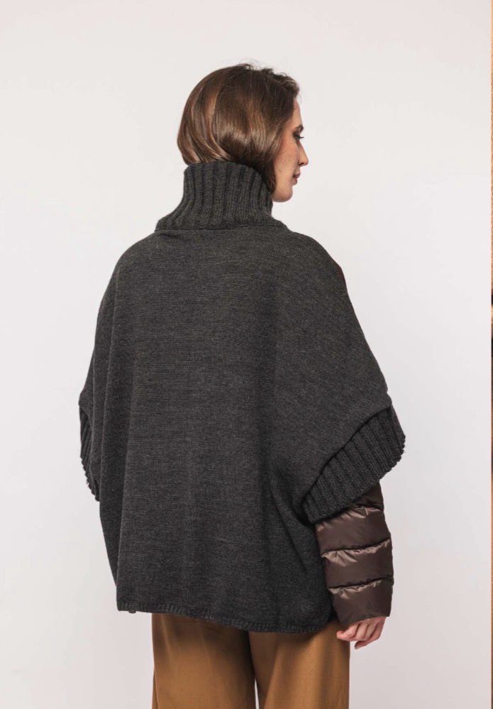 Giubbotto in suede con imbottitura staccabile in nylon The Jackie