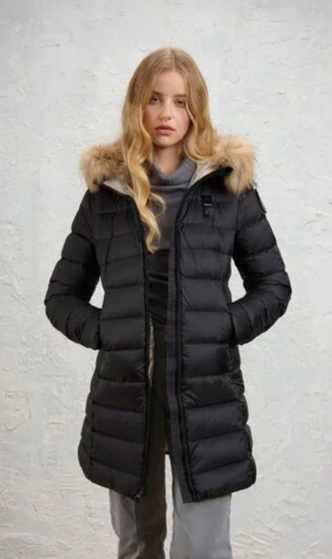 PIUMINO LUNGO BLAUER CON PELLICCIA KRISTIN