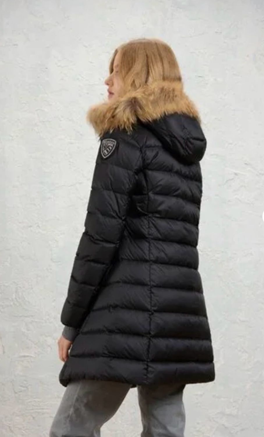 PIUMINO LUNGO BLAUER CON PELLICCIA KRISTIN