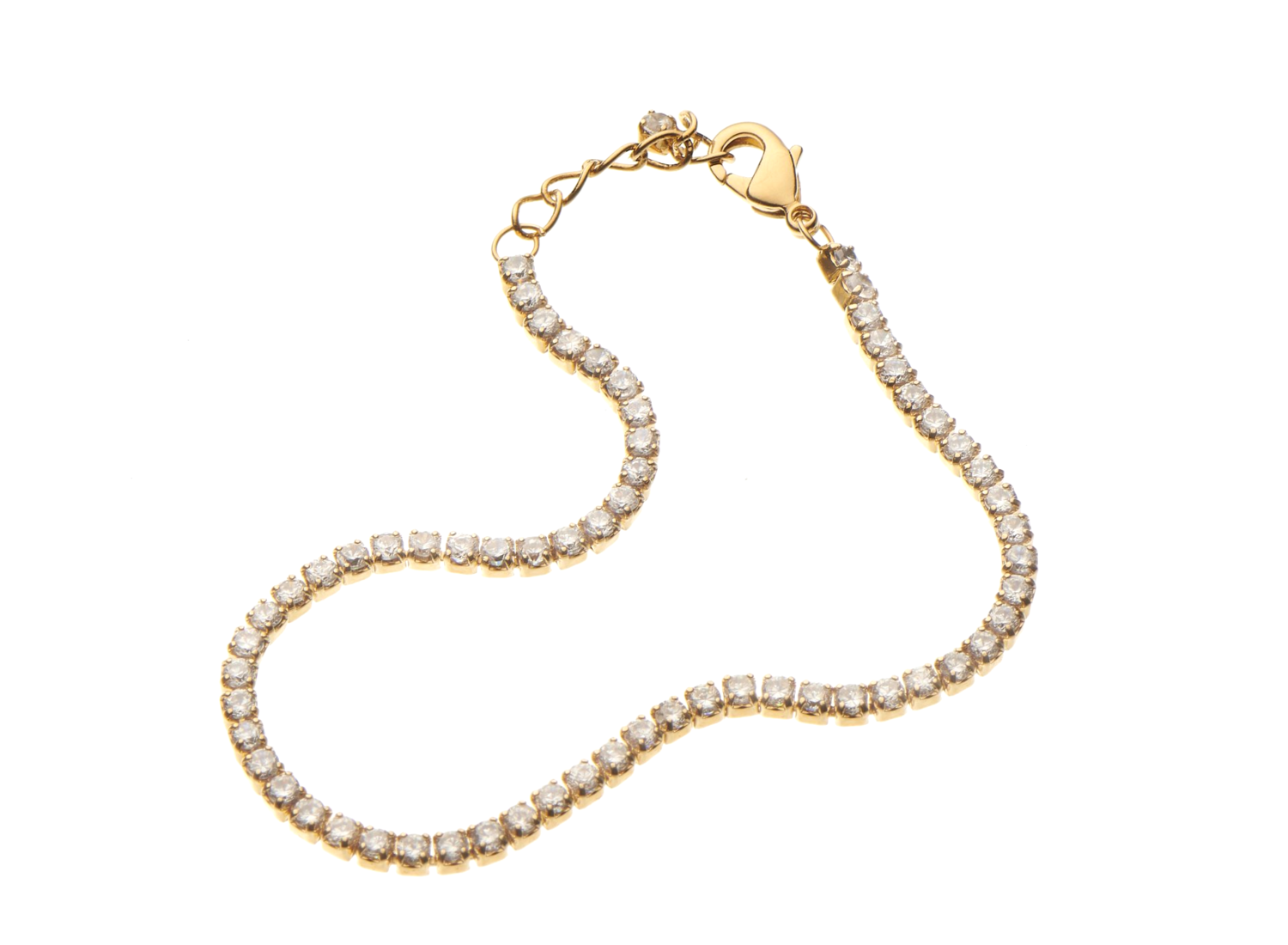 Zirkoniaarmkette gold