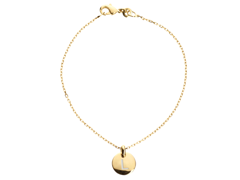 Goldarmkette mit kleinem Goldplättchen Goldarmkette mit kleinem Goldplättchen