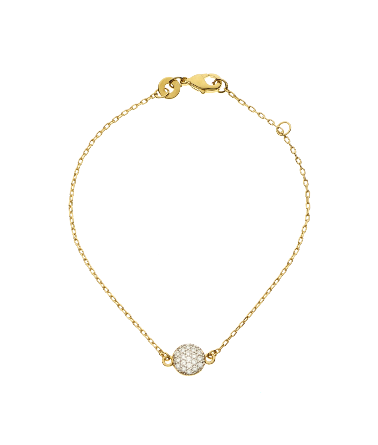 Goldarmkette Zirkoniaplättchen