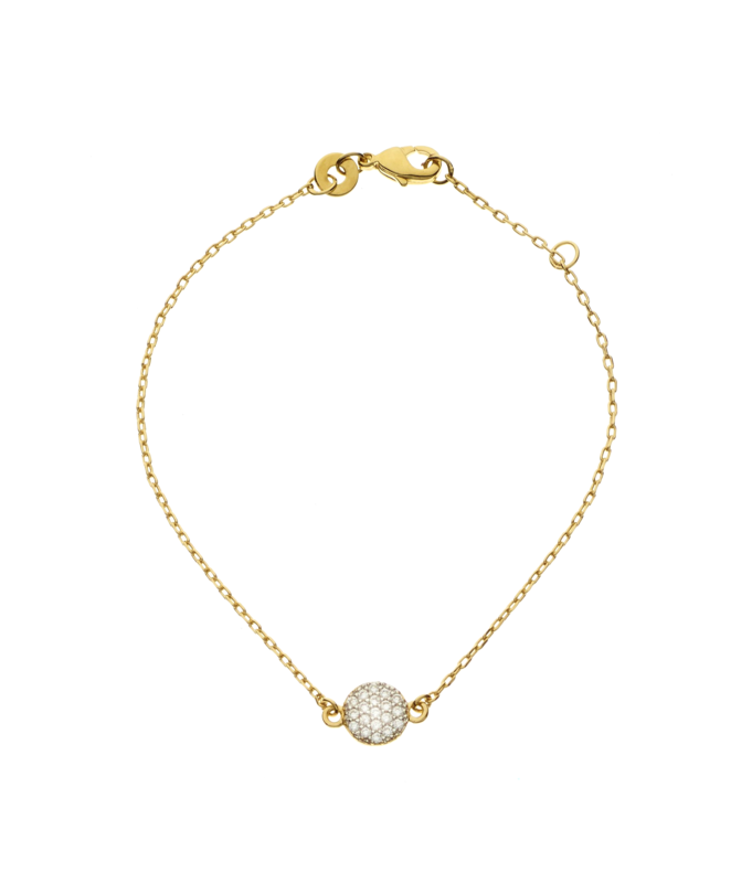Goldarmkette Zirkoniaplättchen Goldarmkette Zirkoniaplättchen