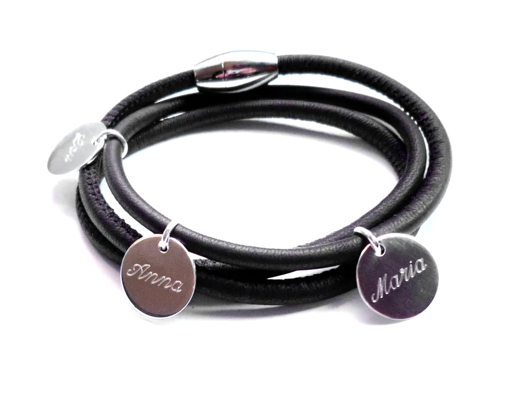 Familienarmband mit 3 Platten