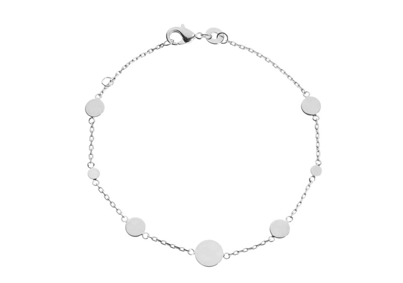 Armkette mit 7 Silberplättchen Armkette mit 7 Silberplättchen