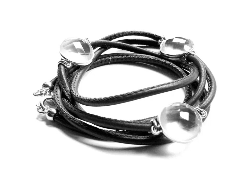 Wickelarmband Bergkristall