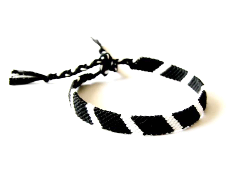 Armband schwarz weiß