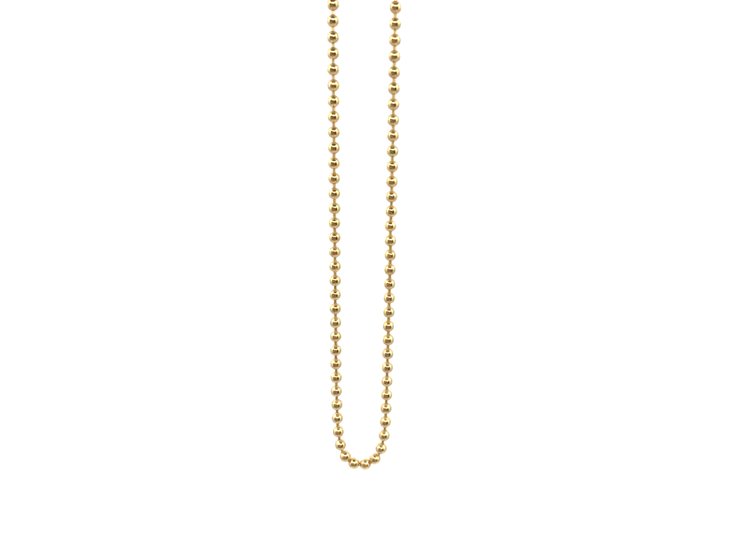 goldene Kugelkette dick, lang