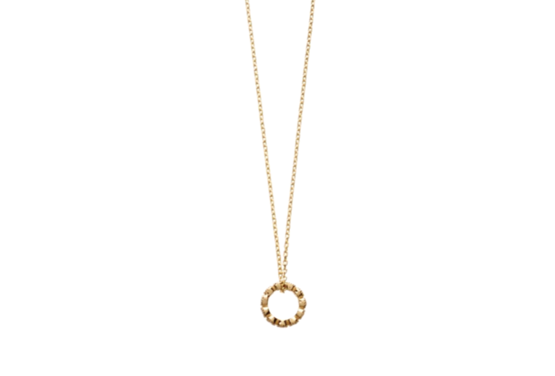 Goldkette rundes Zirkoniarondell Goldkette rundes Zirkoniarondell