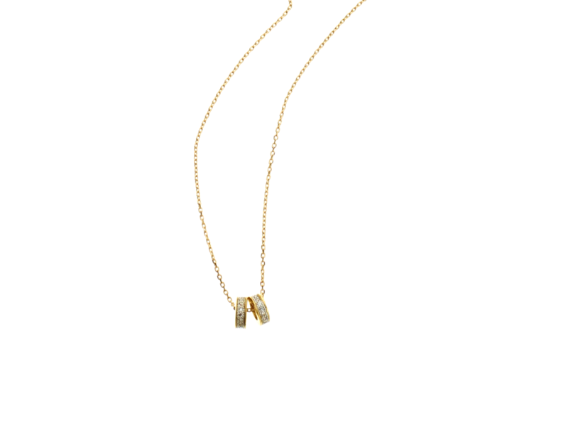 Goldkette Zirkoniarondell