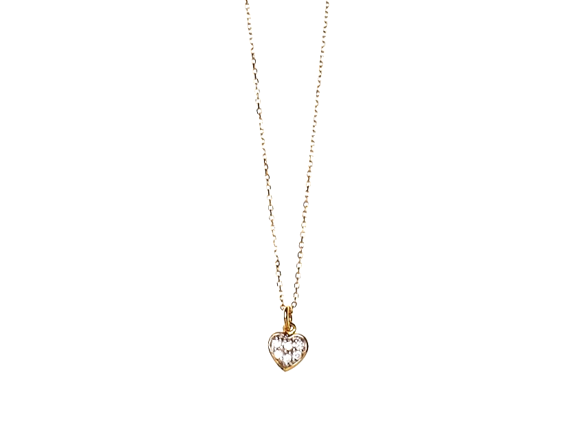 Goldkette Zirkoniaherz