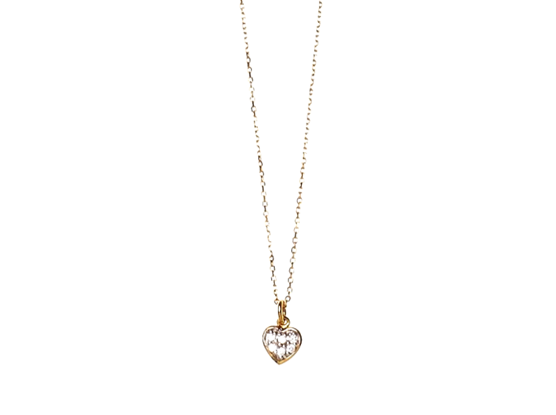 Goldkette Zirkoniaherz