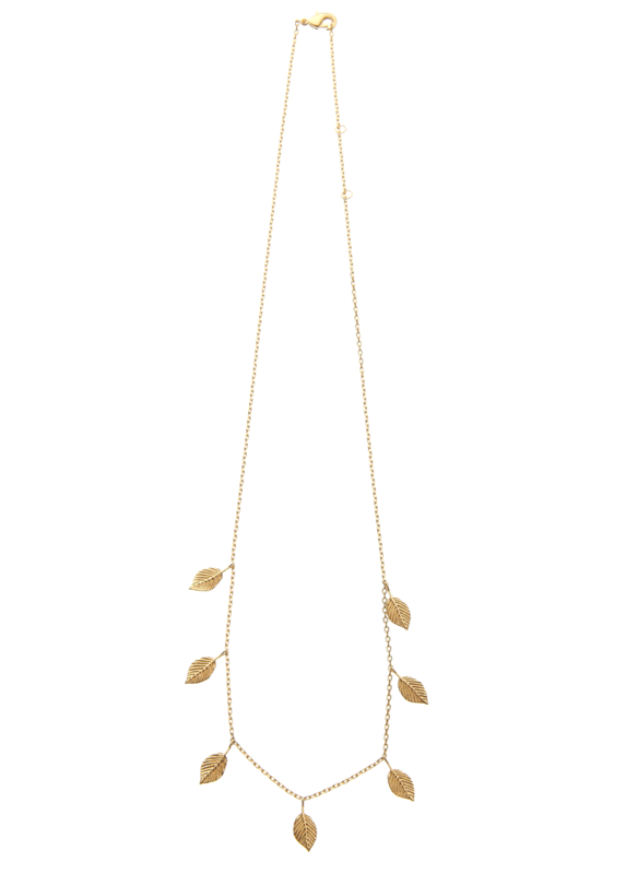 Goldkette Blätter