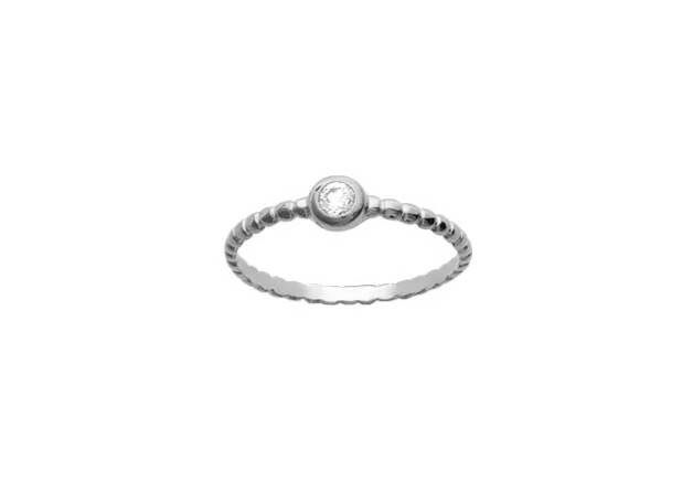 Kugelring mit Zirkonia