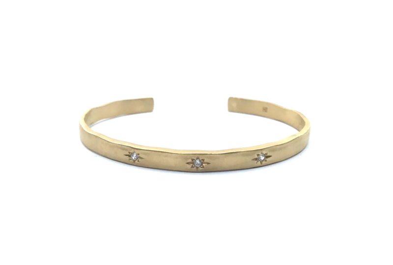 Goldarmreif mit 3 Zirkonias Goldarmreif mit 3 Zirkonias
