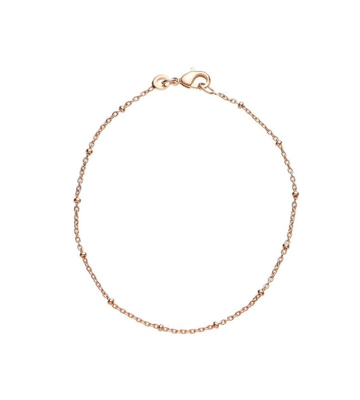 Goldarmkette mit integrierten Kügelchen Goldarmkette mit integrierten Kügelchen