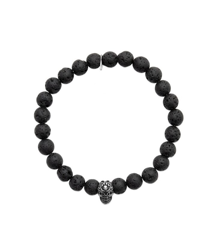 Lavaarmband Totenkopf