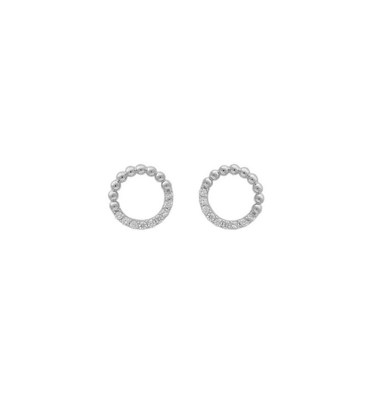 Ohrstecker Kugelkreise mit Zirkonia Ohrstecker Kugelkreise mit Zirkonia