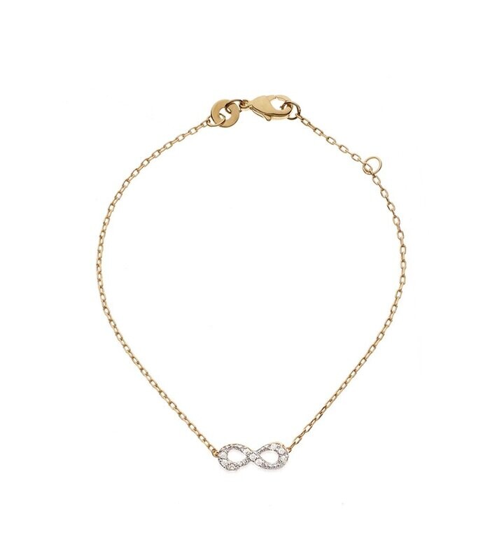 Armkette Unendlicher Knoten mit Zirkonias Armkette Unendlicher Knoten mit Zirkonias