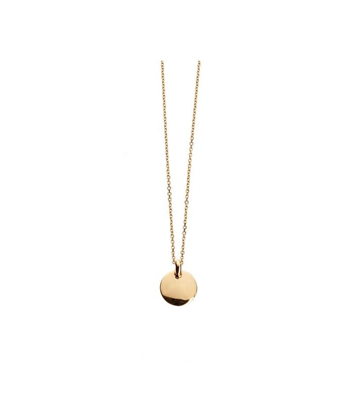 Goldkette mit kleinem Goldplättchen Goldkette mit kleinem Goldplättchen
