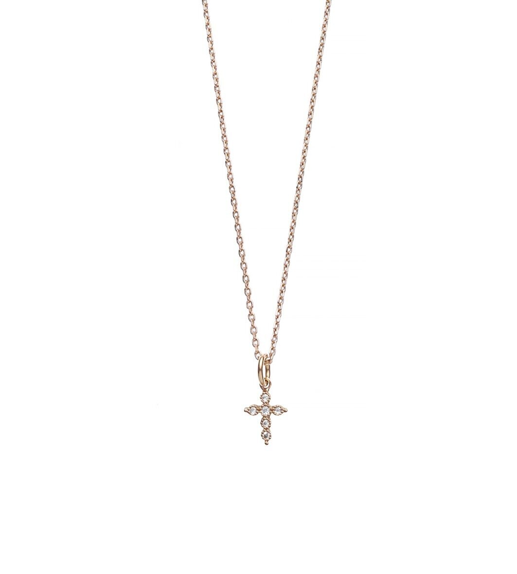 Goldkette mit Minizirkoniakreuz