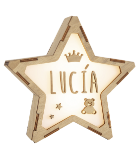 LAMPARA ESTRELLA LUMINOSA CORONA-OSITO-ESTRELLA