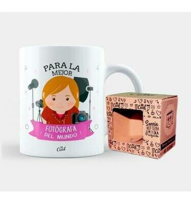 TAZA "PARA LA MEJOR FOTÓGRAFA ¡DEL MUNDO!"