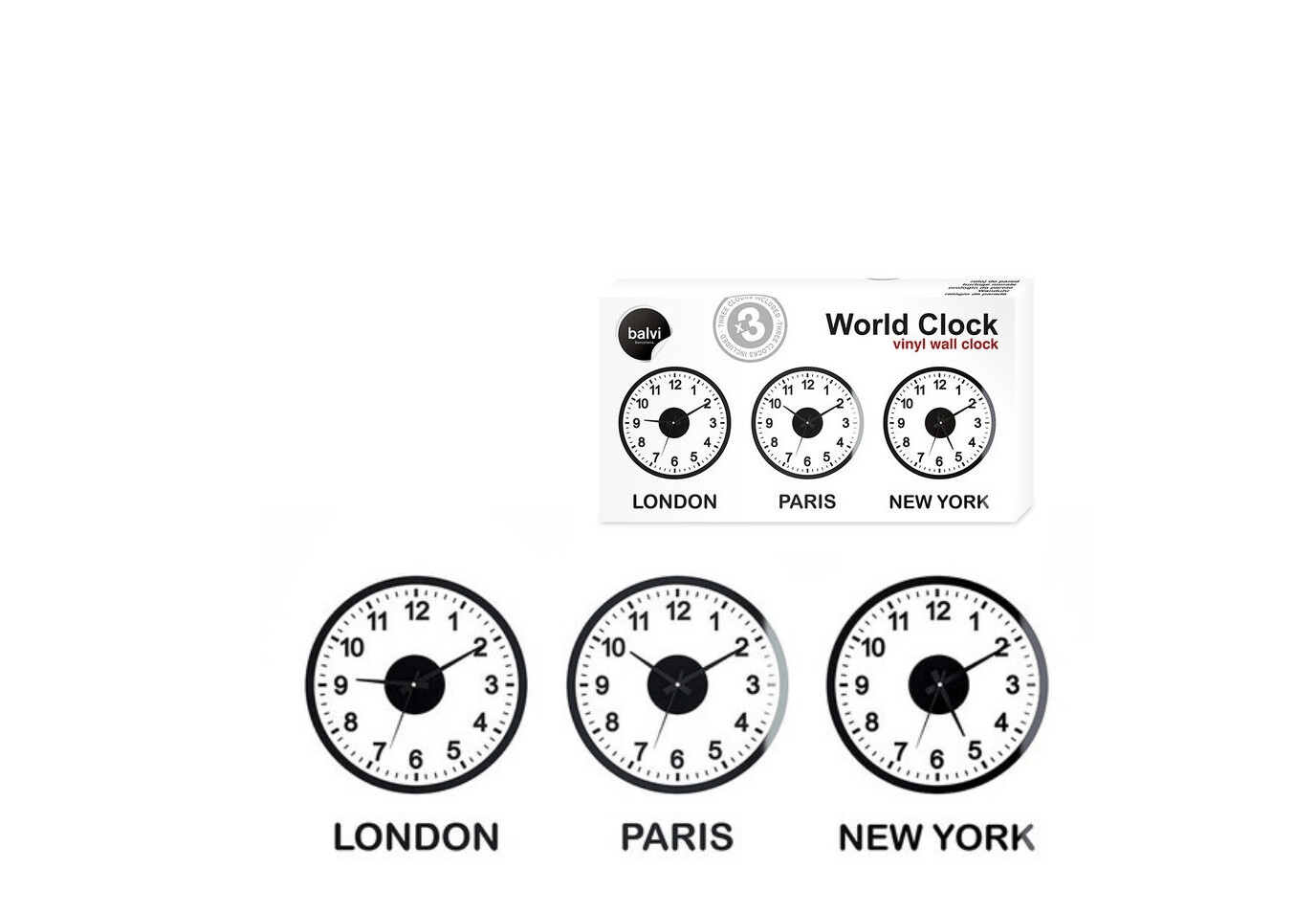 RELOJ DE PARED WORLD CLOCK X 3
10x10x2 cm