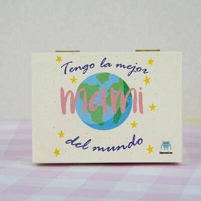 CAJA MADERA MAMI DEL MUNDO