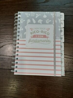 LIBRETA RECETAS DE COCINA