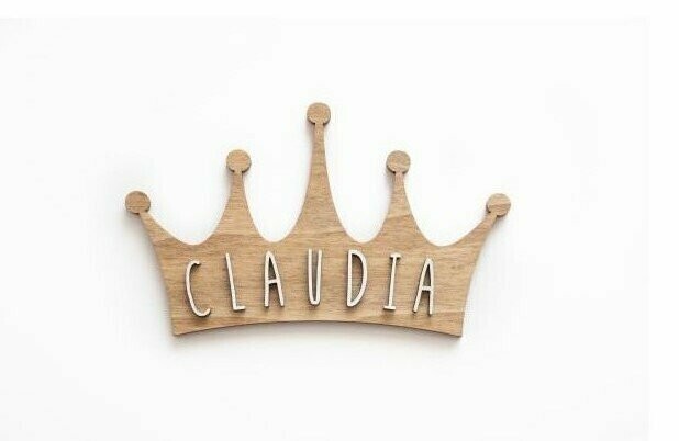 PLACA ADHESIVA  PERSONALIZADA CORONA