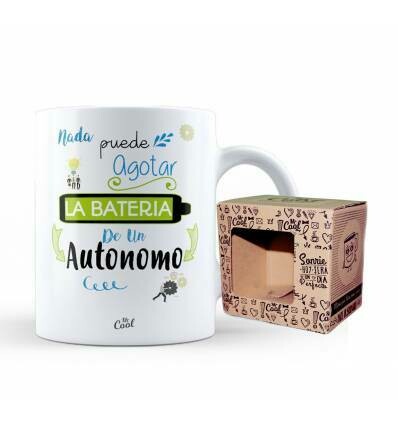 TAZA  NADA PUEDE AGOTAR LA BATERIA DE UN AUTONOMO