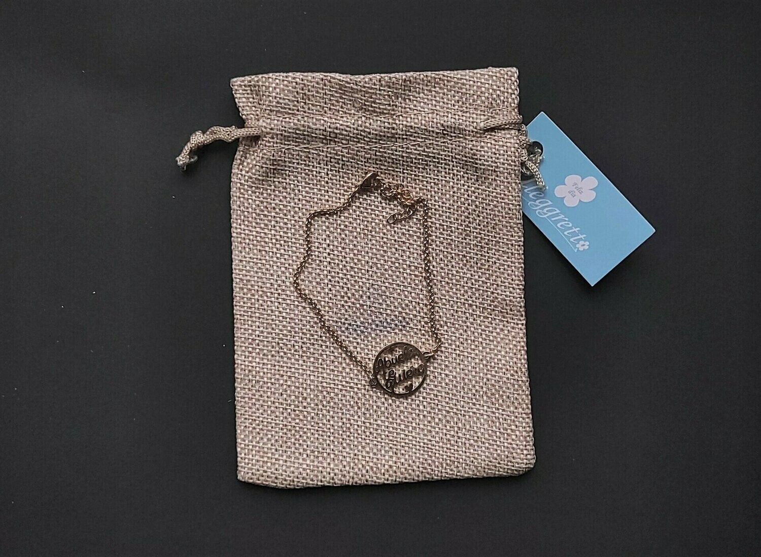 PULSERA ACERO  ABUELA TE QUIERO