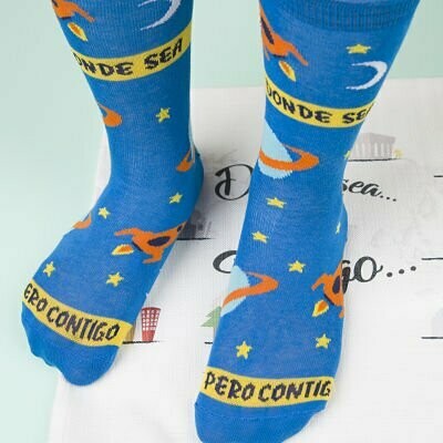 Calcetines “Donde sea pero contigo”