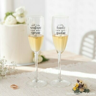 DOS COPAS PARA PAREJAS QUE SE QUIEREN CON LOCURA