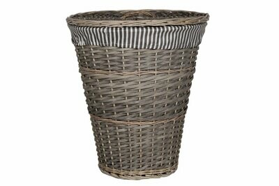 CESTO DE LA ROPA MIMBRE GRIS 43ØX50 CM