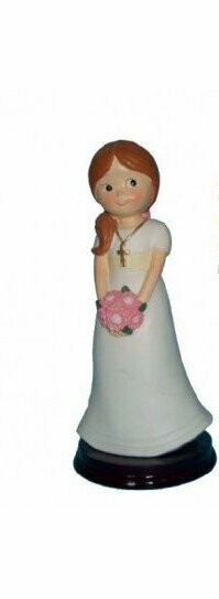 FIGURA PASTEL COMUNIÓN NIÑA RAMO