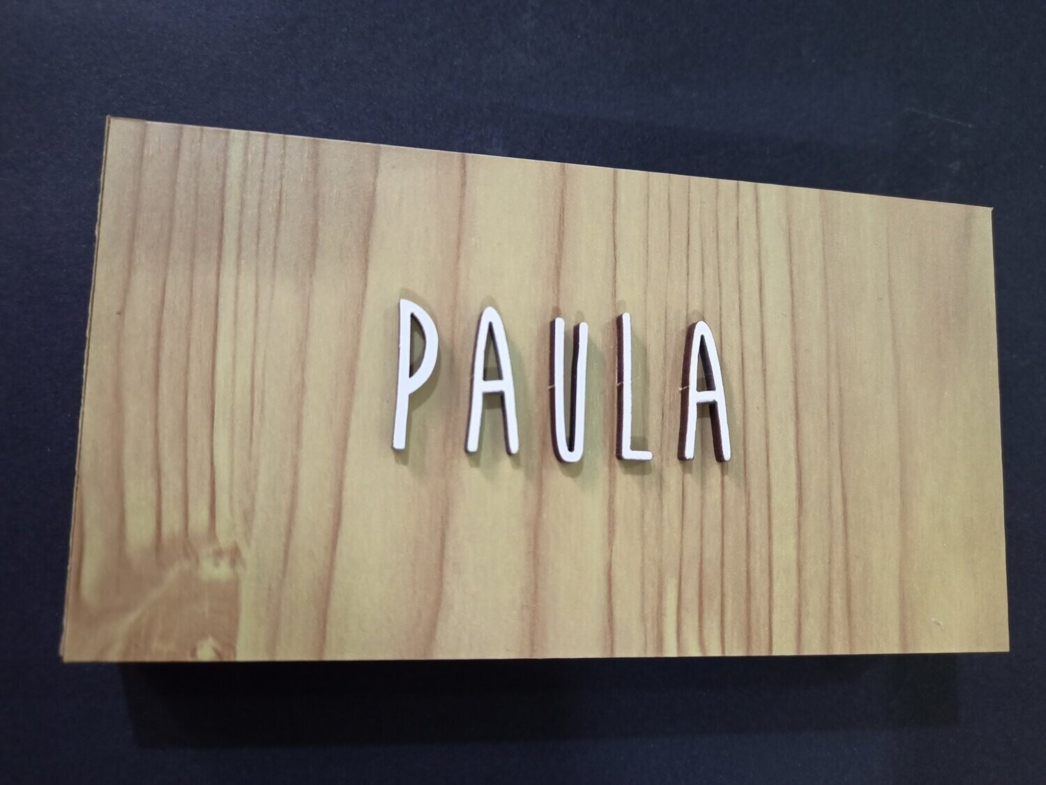 CAJA DE MADERA CON BOLI Y LLAVERO PERSONALIZADA