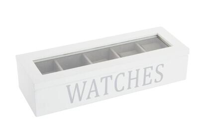 JOYERO RELOJERO MDF TERCIOPELO LACADO