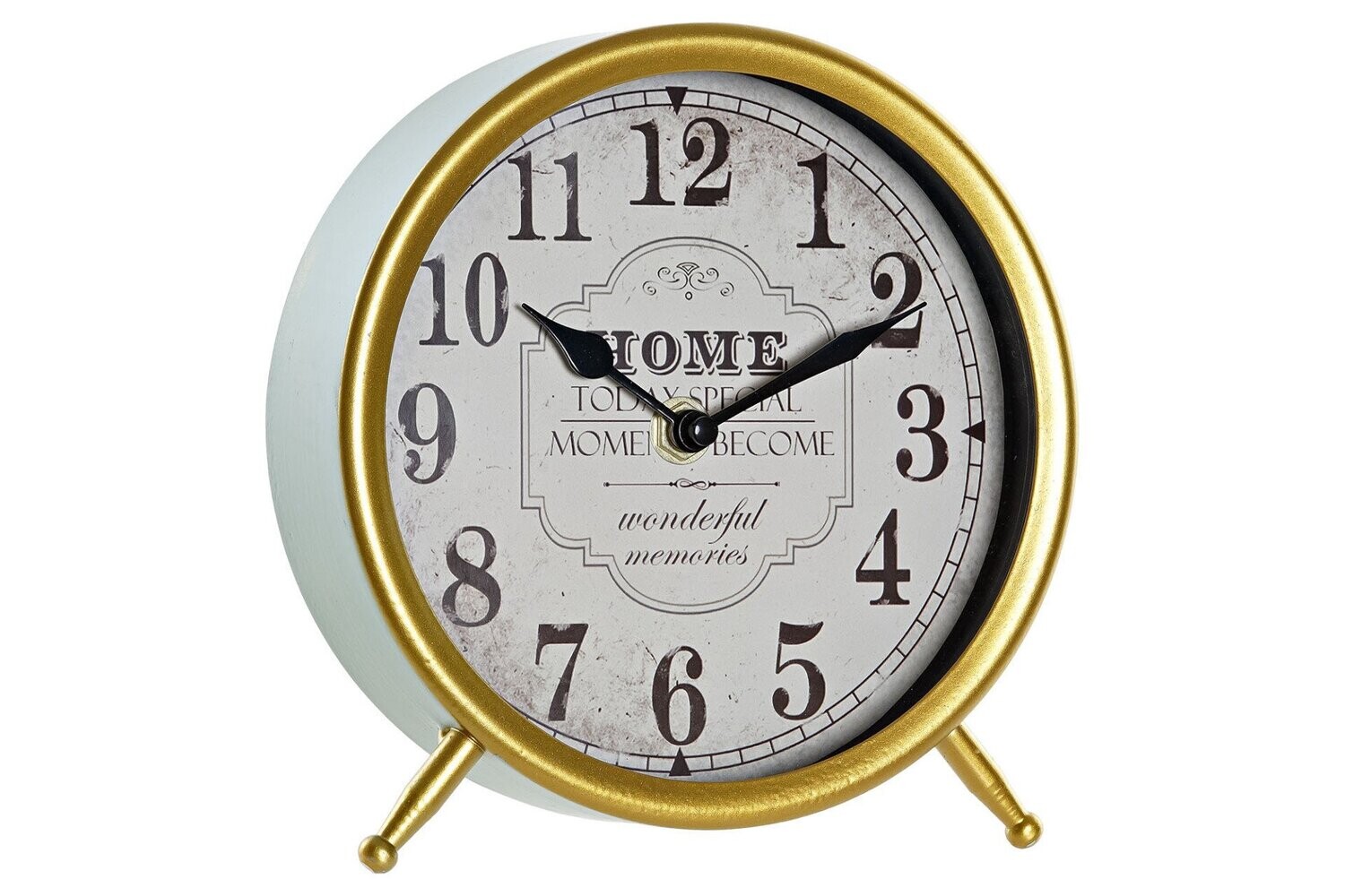 RELOJ SOBREMESA METAL  DORADO