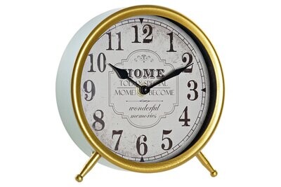 RELOJ SOBREMESA METAL  DORADO