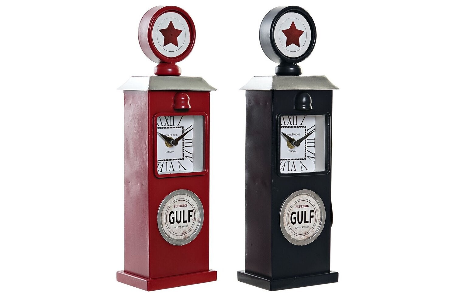 RELOJ SOBREMESA HIERRO  GASOLINA