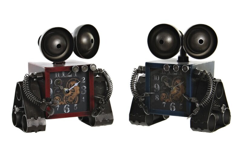 RELOJ SOBREMESA HIERRO  ROBOT
