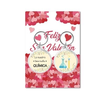 LLAVEROS "LO NUESTRO TIENE MUCHA QUIMICA"