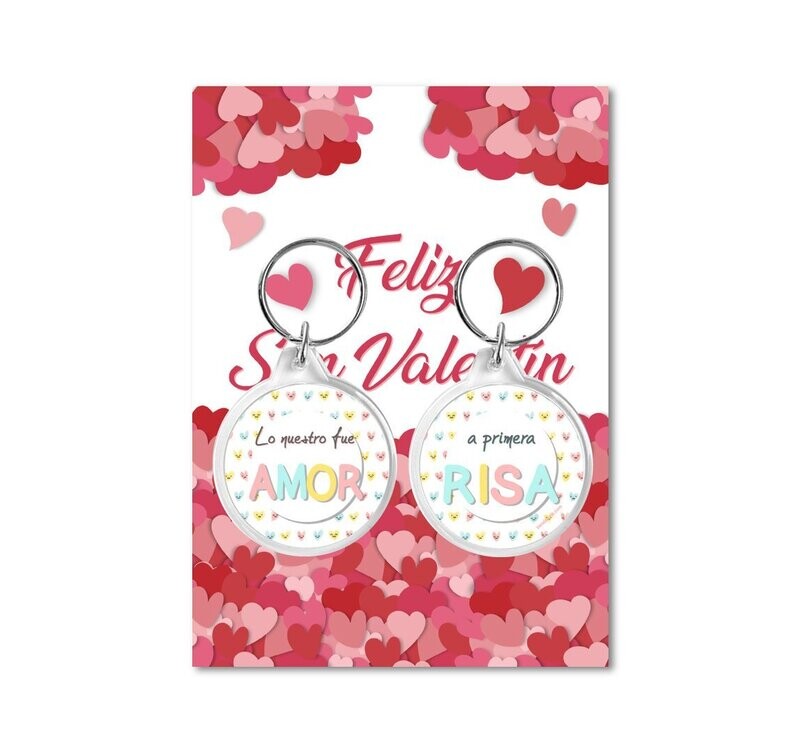 LLAVEROS LO NUESTRO FUE AMOR A PRIMERA RISA